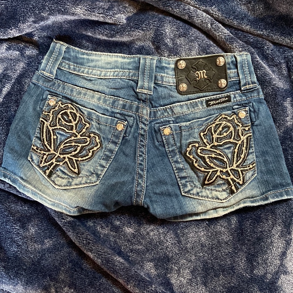 Miss Me brand, Size 25 blue jean shorts